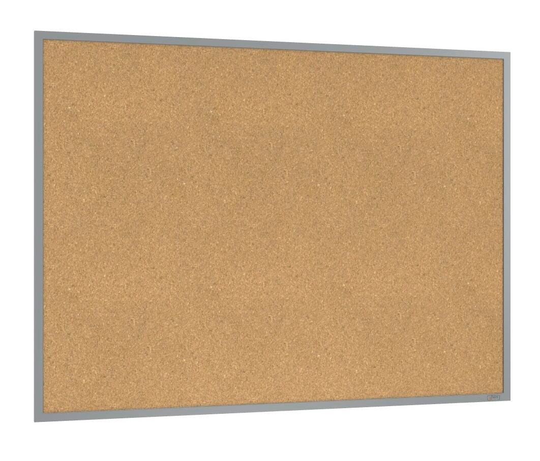 Ghent Natural Cork Bulletin Board with Aluminum Frame, 3 x 4 feet 678982